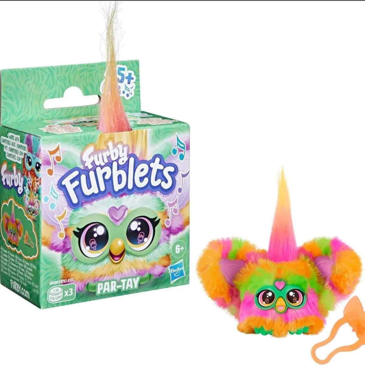 Интерактивный питомец Hasbro FURBY радужный FURBLETS 45 звуков и мелодий