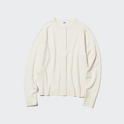 

Кардиган женский UNIQLO 450510COL01 белый 2XS, 450510COL01