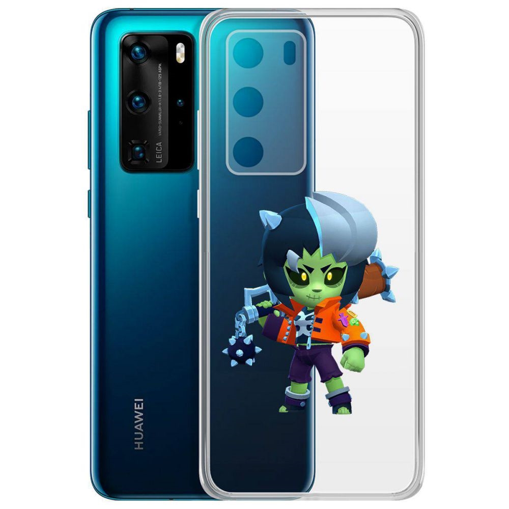 

Чехол-накладка Brawl Stars-ЗомБиби для Huawei P40