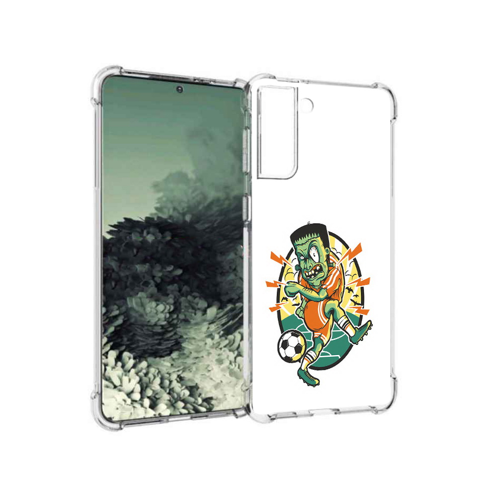 

Чехол MyPads Tocco для Samsung Galaxy S21+ зомби футболист (PT157355.533.368), Прозрачный, Tocco