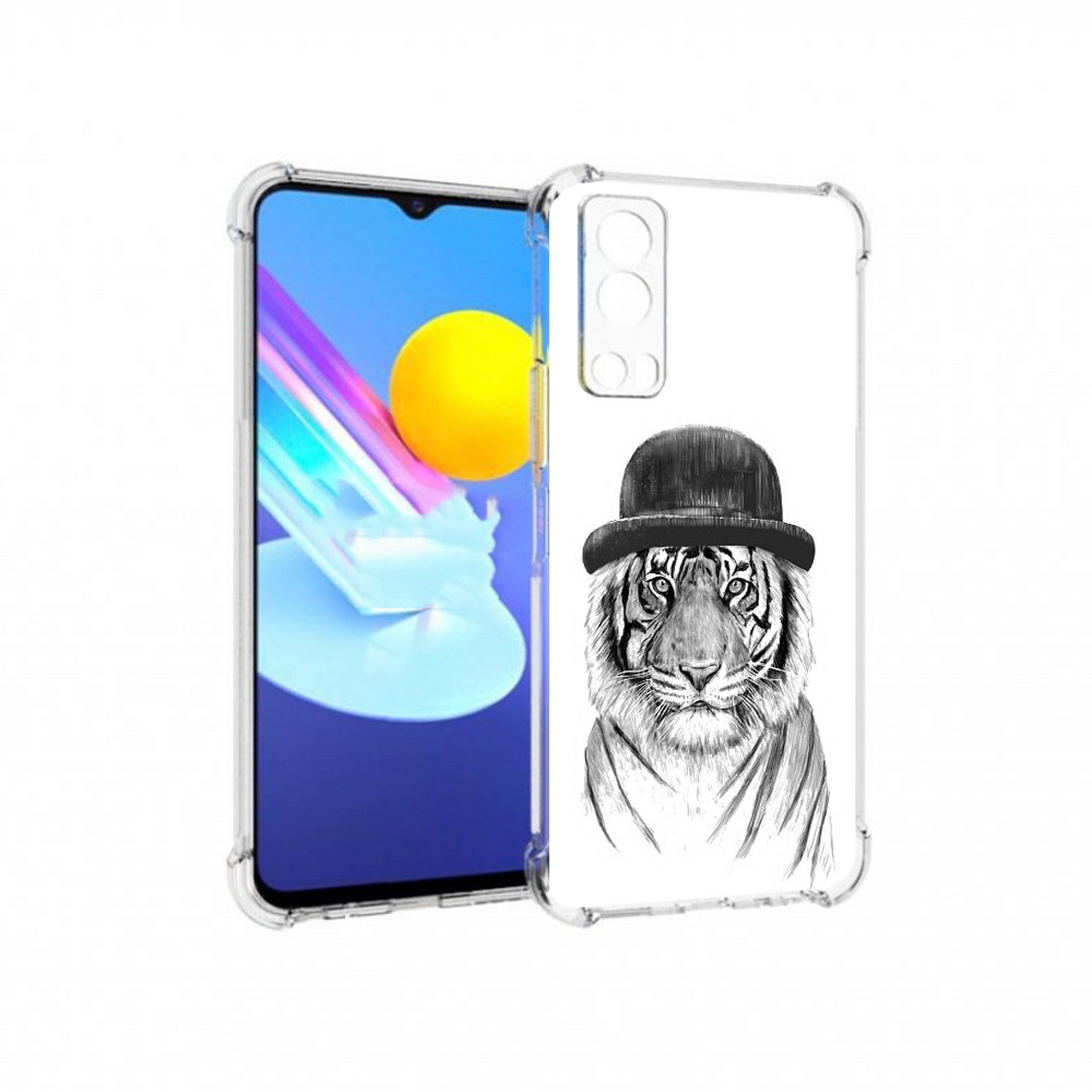 

Чехол MyPads Tocco для Vivo Z3 тигр британец (PT226973.411.641), Прозрачный, Tocco