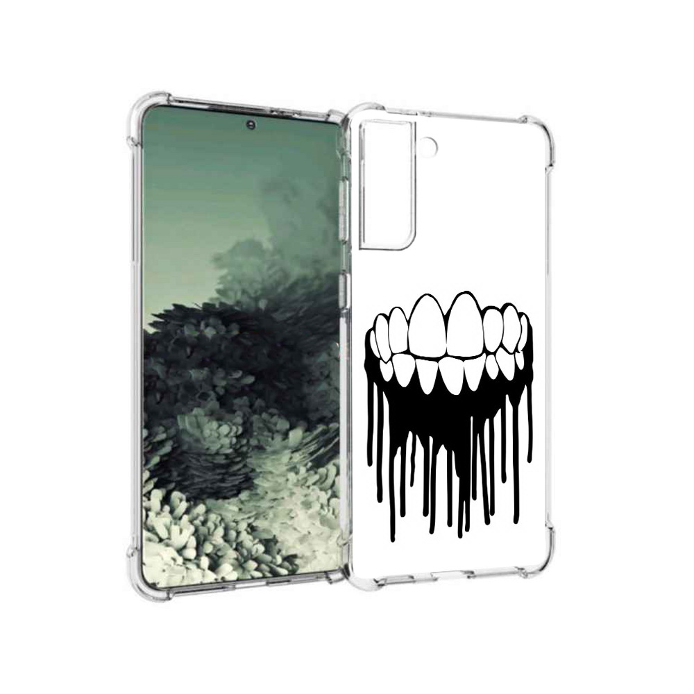 

Чехол MyPads Tocco для Samsung Galaxy S21+ зубы (PT157355.533.372), Прозрачный, Tocco