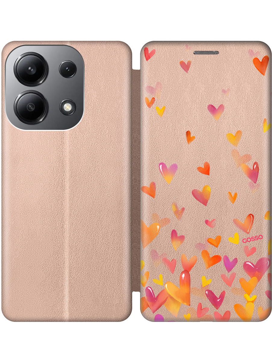 

Чехол-книжка на Xiaomi Redmi Note 13 4G с принтом "Летающие сердечки" золотой, Золотистый;прозрачный;желтый;красный;черный, 782622891