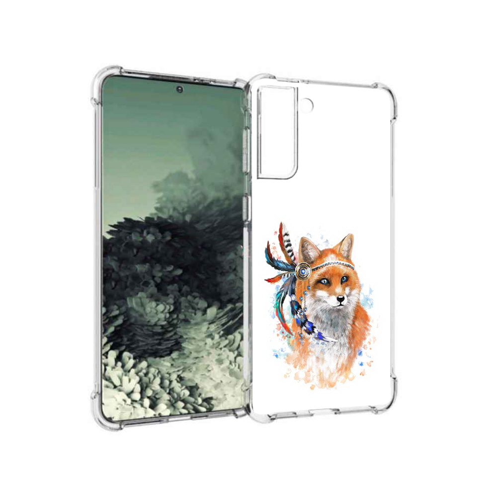 

Чехол MyPads Tocco для Samsung Galaxy S21+ инду лиса (PT157355.533.377), Прозрачный, Tocco