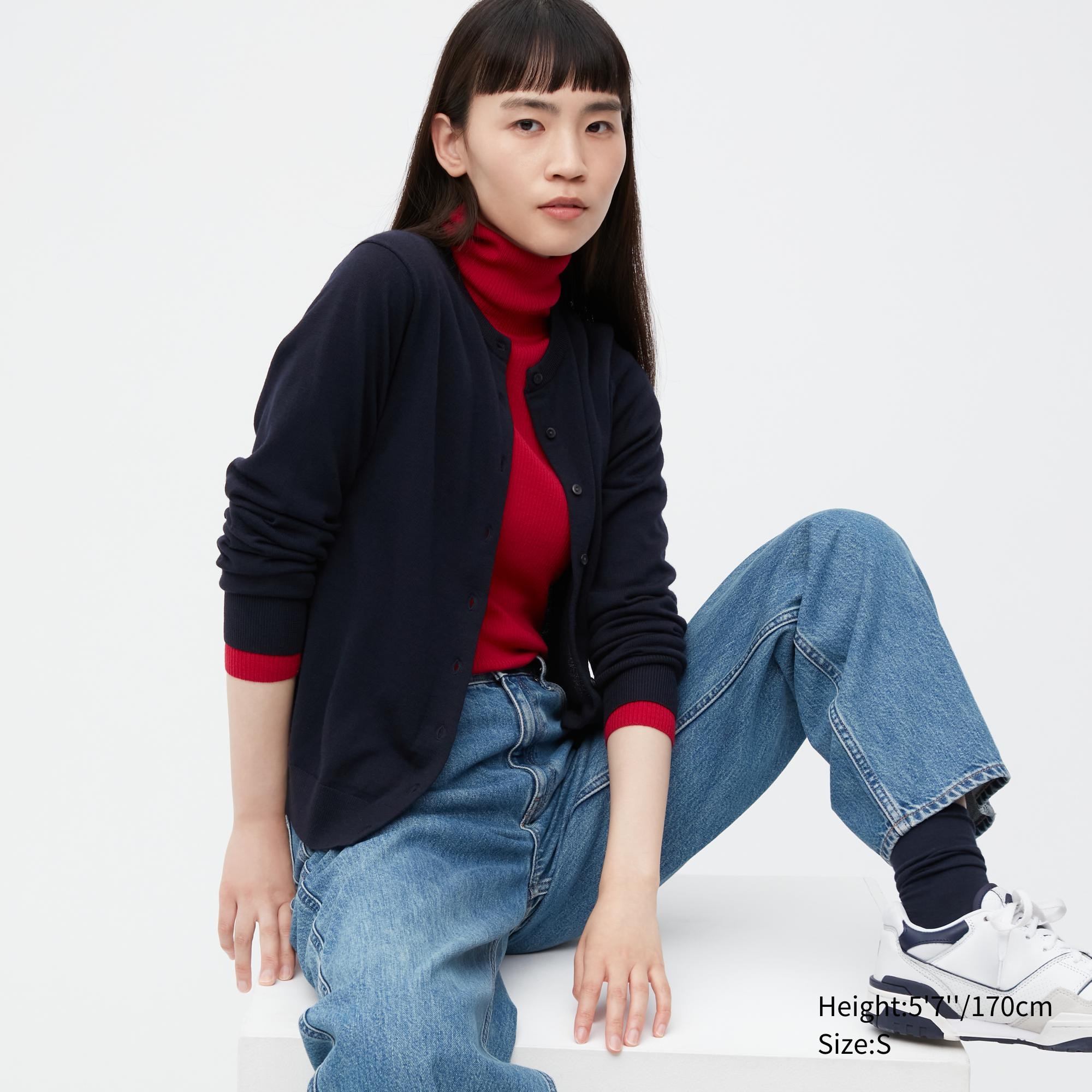 

Кардиган женский UNIQLO 450510COL69 синий XS (доставка из-за рубежа), 450510COL69