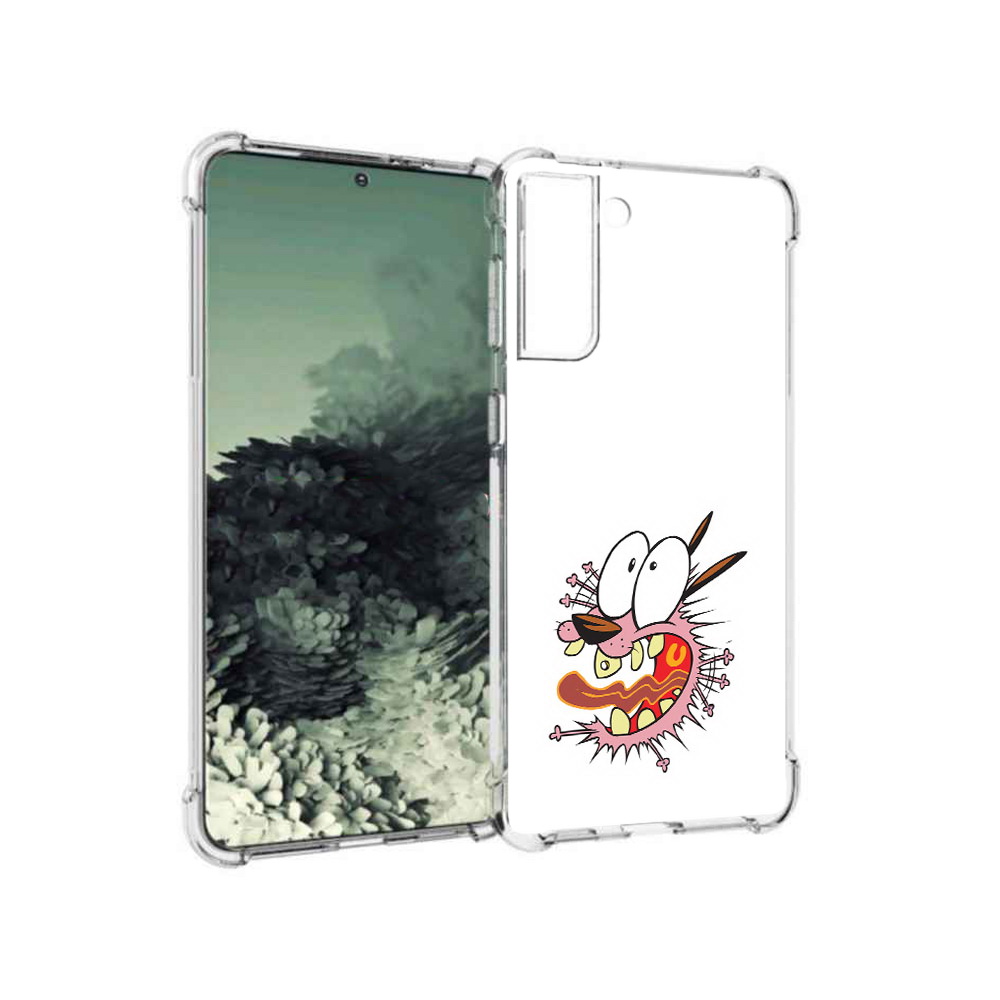 

Чехол MyPads Tocco для Samsung Galaxy S21+ испуганный бобик (PT157355.533.381), Прозрачный, Tocco