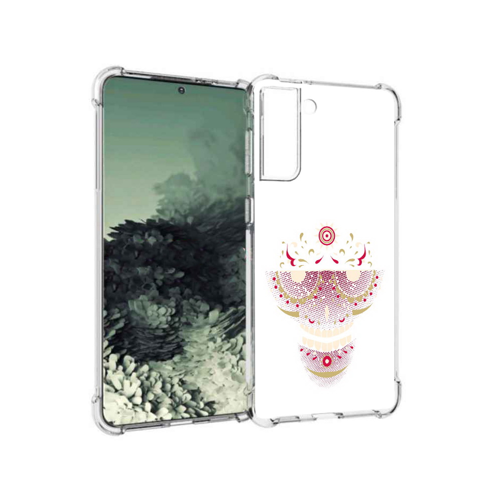Чехол MyPads Tocco для Samsung Galaxy S21+ карнавальный скелет абстракция