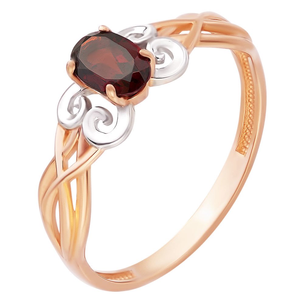 

Кольцо из золота р.  585Gold 201013292, гранат, 201013292