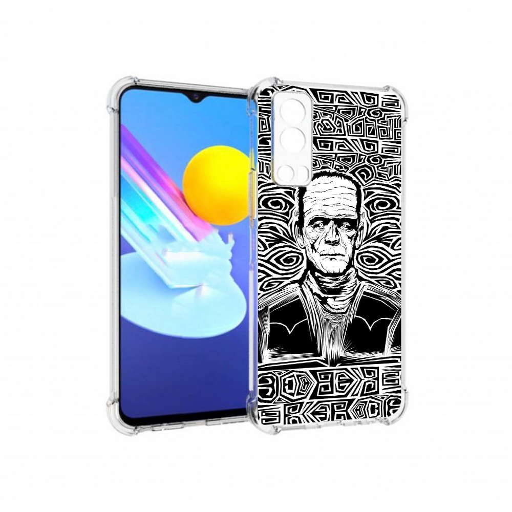 

Чехол MyPads Tocco для Vivo Z3 франкенштейн черно белый (PT226973.411.661), Прозрачный, Tocco