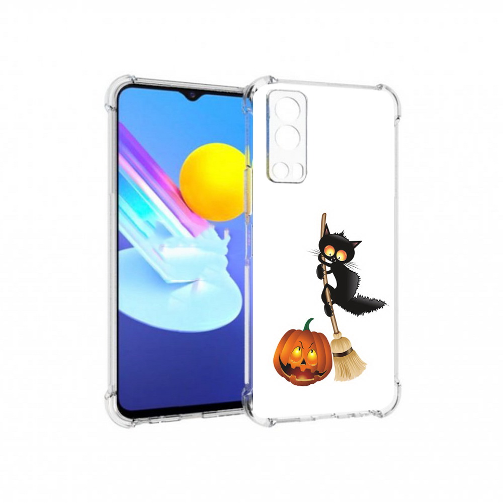

Чехол MyPads Tocco для Vivo Z3 хэлуинский котик (PT226973.411.667), Прозрачный, Tocco