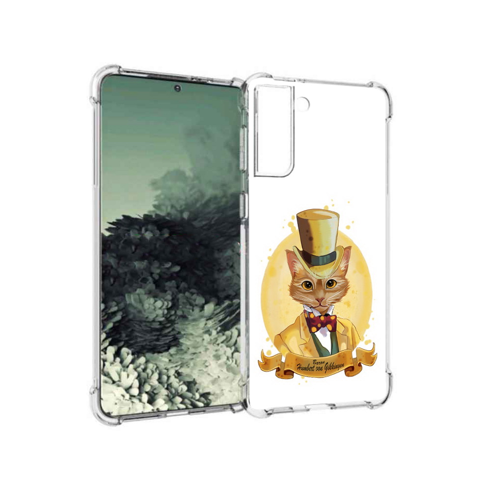 

Чехол MyPads Tocco для Samsung Galaxy S21+ кот юрист (PT157355.533.401), Прозрачный, Tocco