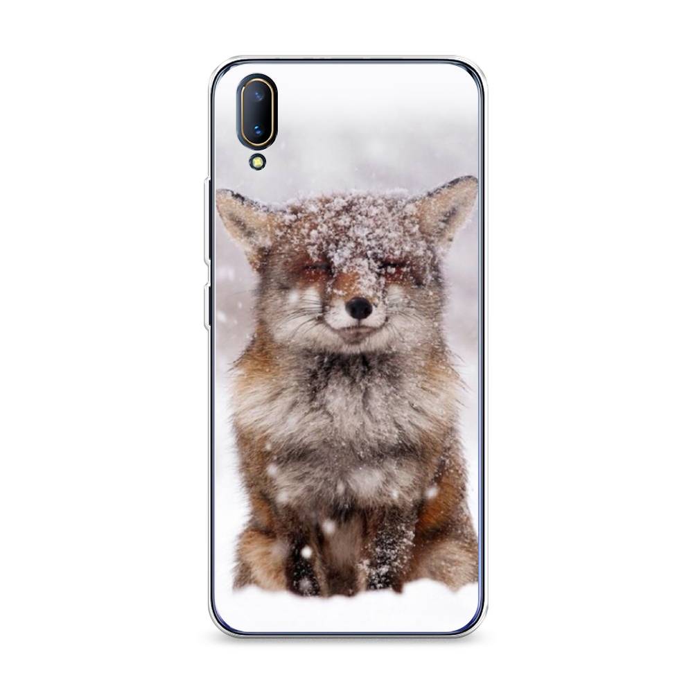 

Чехол на Vivo V11 "Зимняя лиса", Белый;серый;коричневый, 260850-1