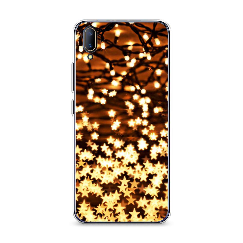 

Чехол на Vivo V11 "Новогодняя гирлянда", Золотистый, 260850-5