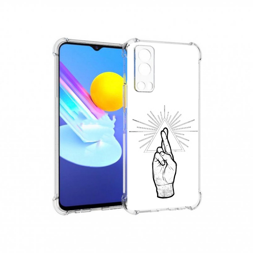 

Чехол MyPads Tocco для Vivo Z3 черно белая рука (PT226973.411.681), Прозрачный, Tocco