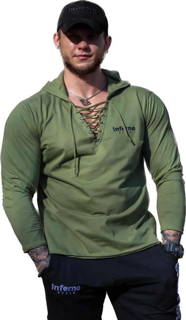 

Лонгслив мужской INFERNO style Ф-011-000 хаки 3XL, Ф-011-000