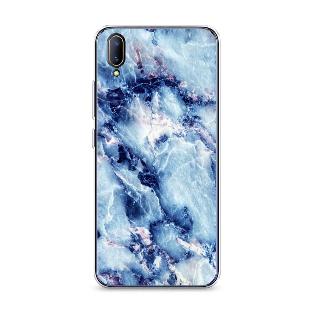 

Чехол на Vivo V11 "Мрамор с синими прожилками", Синий, 260850-3