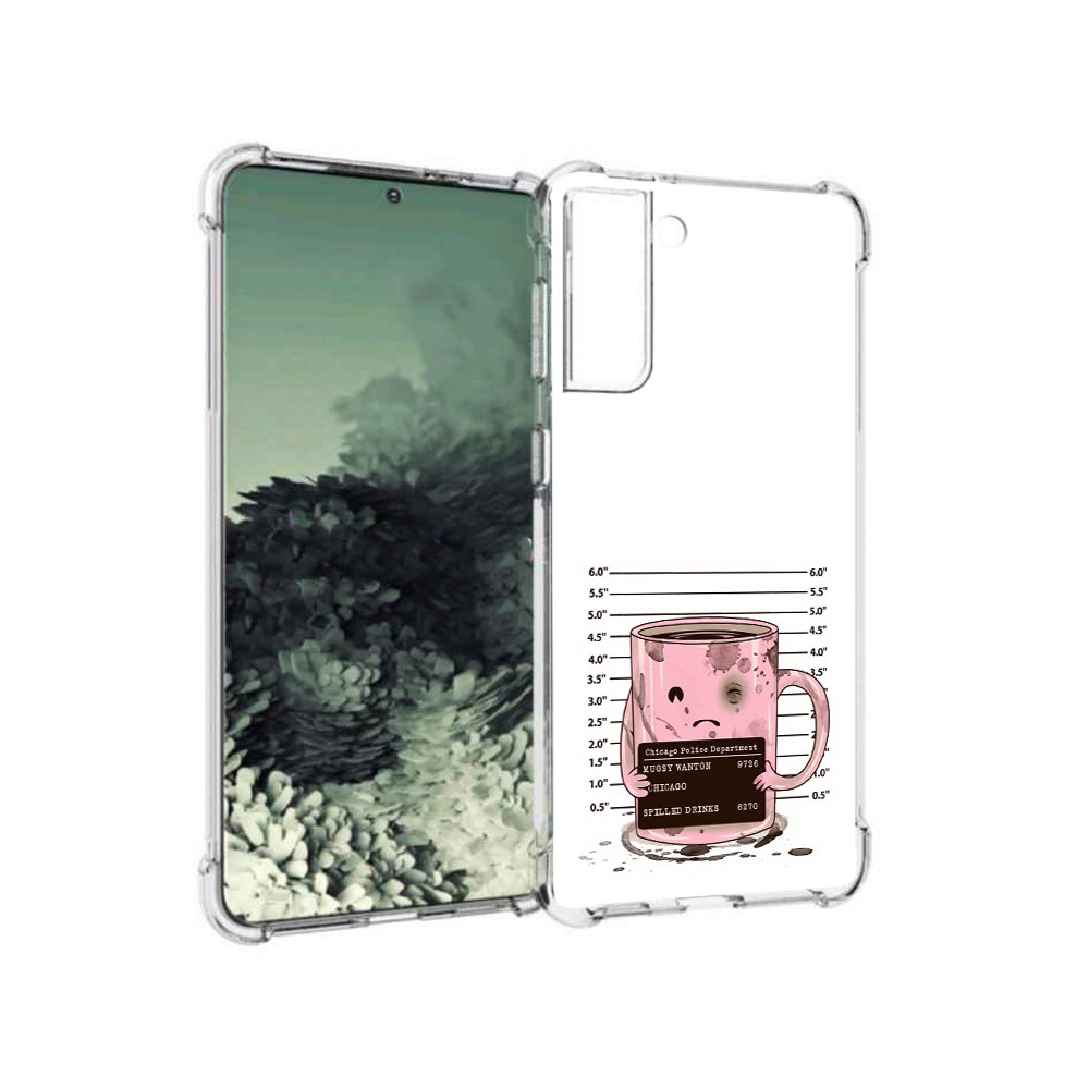 

Чехол MyPads Tocco для Samsung Galaxy S21+ кружка (PT157355.533.420), Прозрачный, Tocco