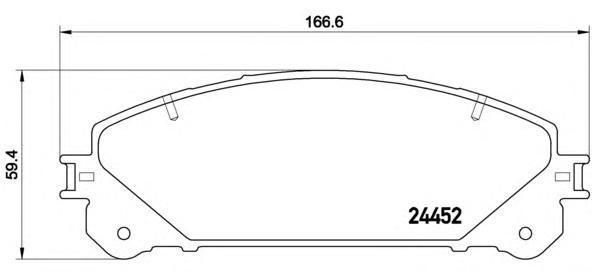 

Колодки Дисковые Передние Lexus Rx270/350/450H, Toyota Highlander 3.5 08> P83145