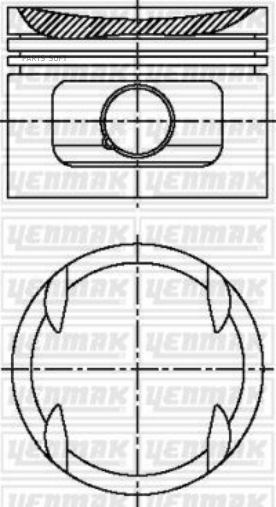 

Поршень С Кольцами Палец 1Шт YENMAK 3104601000