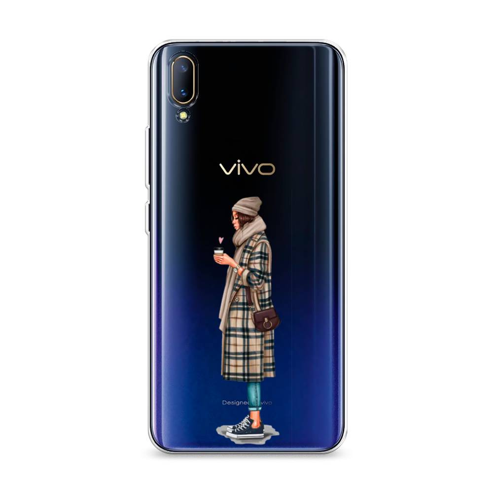 

Чехол на Vivo V11 "Утренний кофе", Коричневый;бежевый, 260850-6