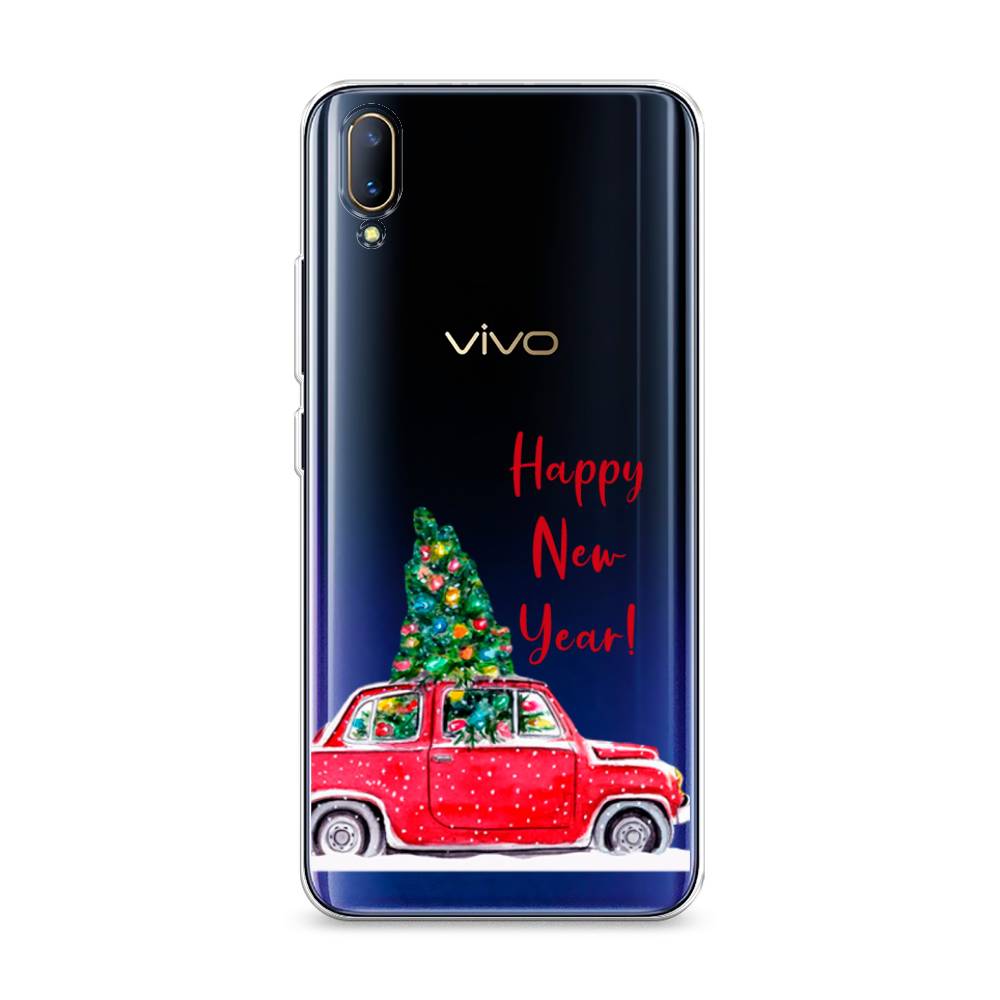 

Чехол на Vivo V11 "Happy New Year", Красный;зеленый, 260850-5