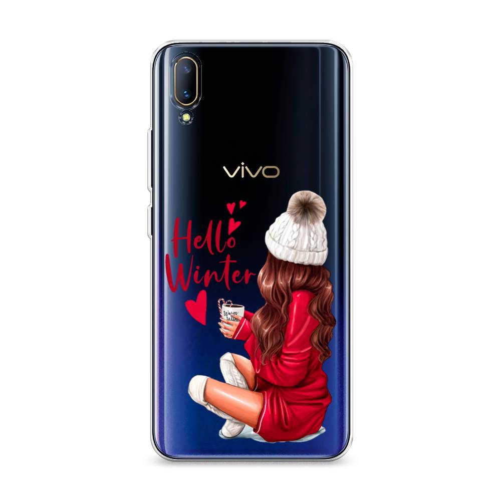 

Чехол на Vivo V11 "Hello winter", Красный;белый;коричневый, 260850-5