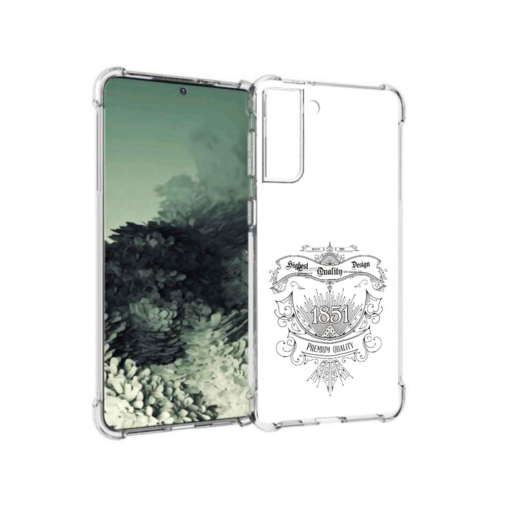 

Чехол MyPads Tocco для Samsung Galaxy S21+ логотип 1851 год (PT157355.533.444), Прозрачный, Tocco