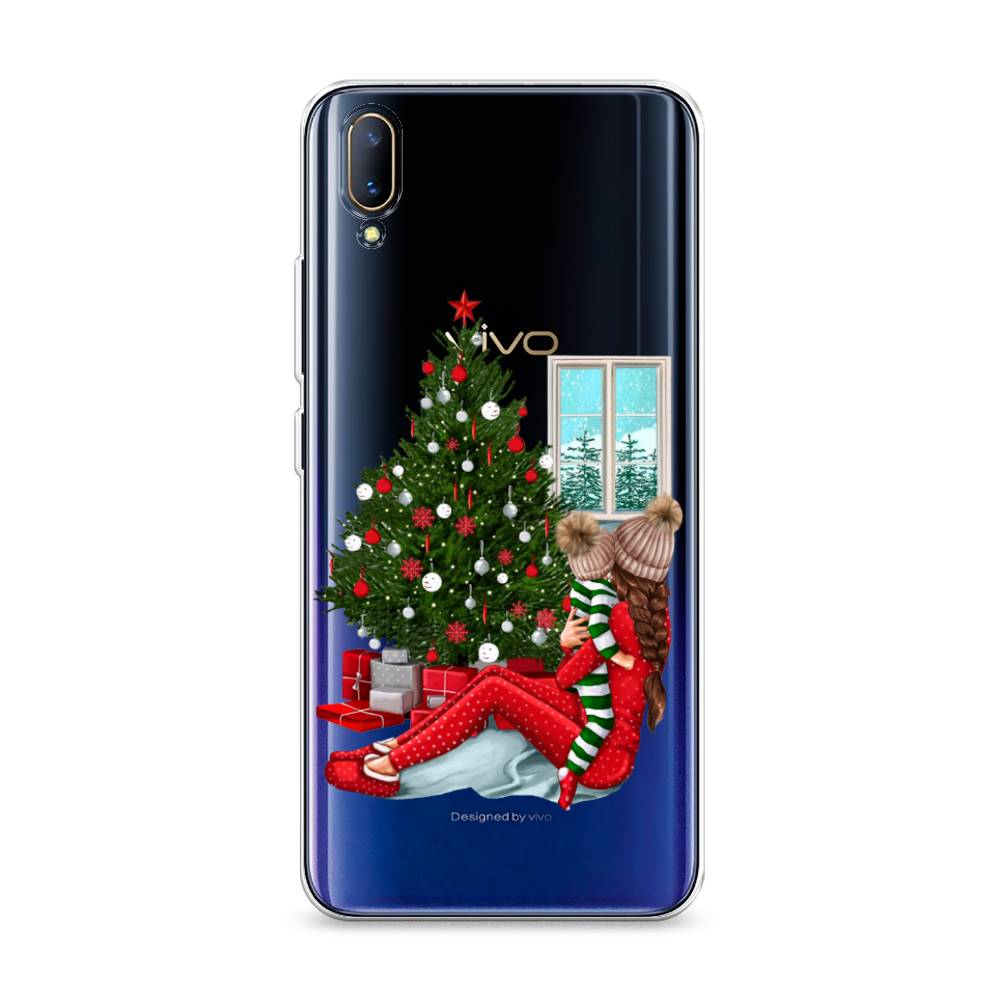 

Чехол на Vivo V11 "Новый год с мамой", Красный;зеленый;голубой, 260850-6