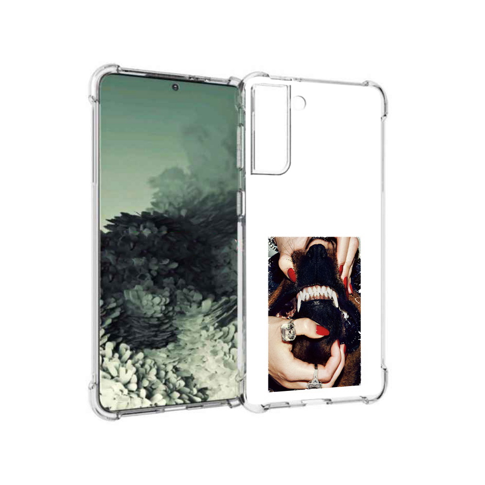 

Чехол MyPads Tocco для Samsung Galaxy S21+ маникюр (PT157355.533.457), Прозрачный, Tocco