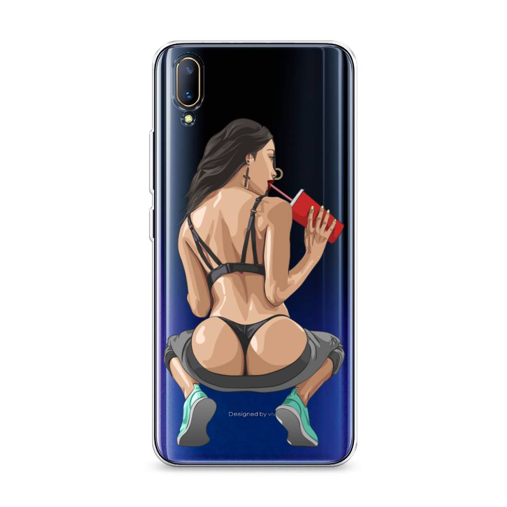 

Чехол на Vivo V11 "Сочные булочки", Бежевый;красный;черный, 260850-6