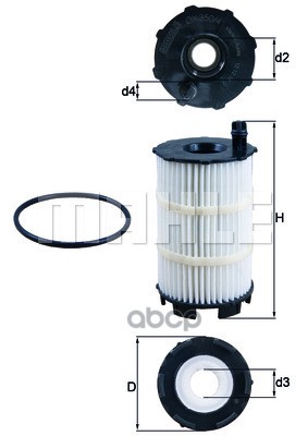 

Mahle Фильтр масляный OX 350/4D