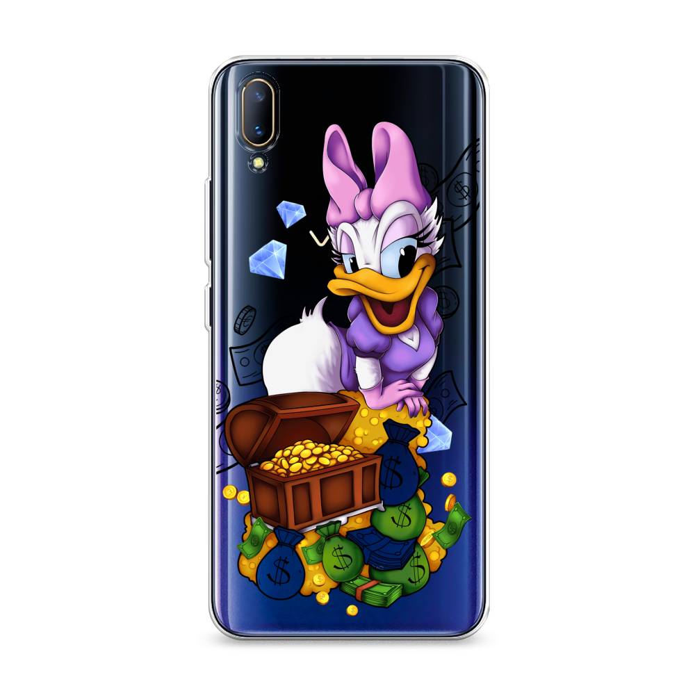 

Чехол на Vivo V11 "Rich Daisy Duck", Коричневый;белый;фиолетовый, 260850-6