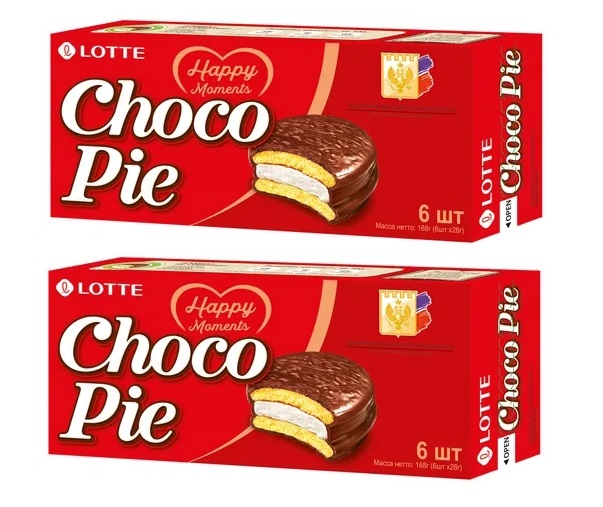 

Пирожное Lotte Choco Pie, 168 г х 2 шт