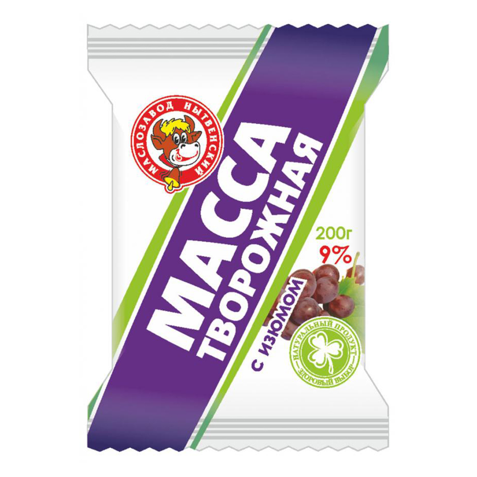 

Творожная масса Маслозавод Нытвенский изюм 9% 200 г