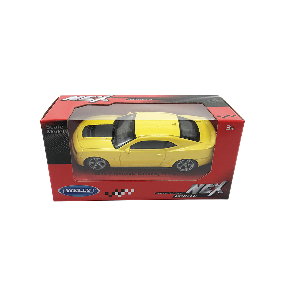 Машинка Welly 2012 Chevrolet Camaro ZL1 желтый набор 23B 44000-24CWD--IN23B 840₽