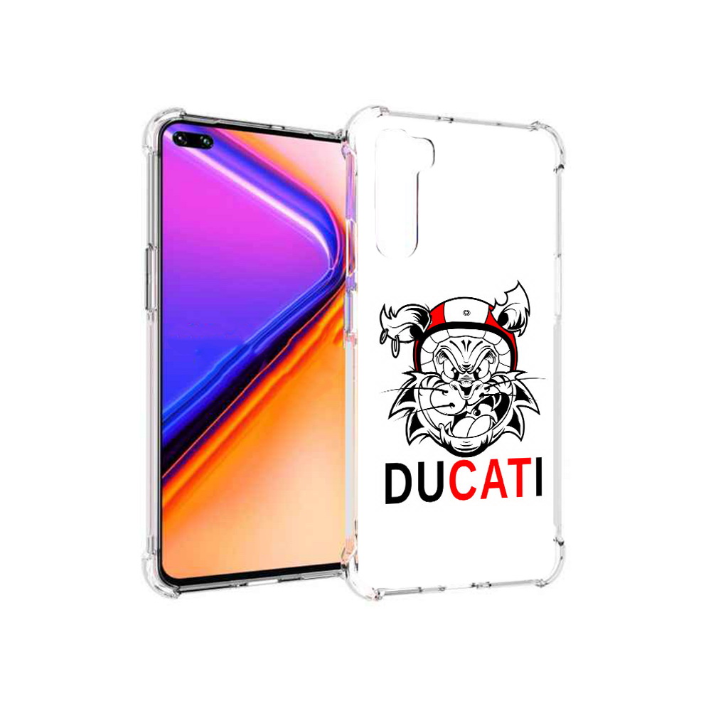 

Чехол MyPads Tocco для OnePlus Nord дукати (PT227045.136.339), Прозрачный, Tocco