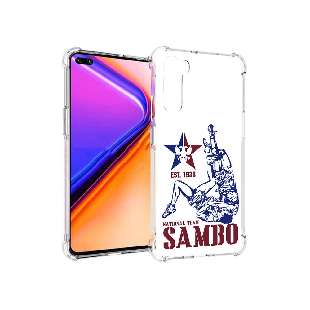 

Чехол MyPads Tocco для OnePlus Nord единоборства самбо (PT227045.136.344), Прозрачный, Tocco