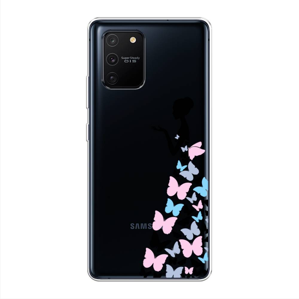 фото Силиконовый чехол "платье из бабочек" на samsung galaxy s10 lite awog