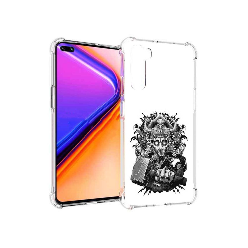 

Чехол MyPads Tocco для OnePlus Nord злой тор (PT227045.136.363), Прозрачный, Tocco