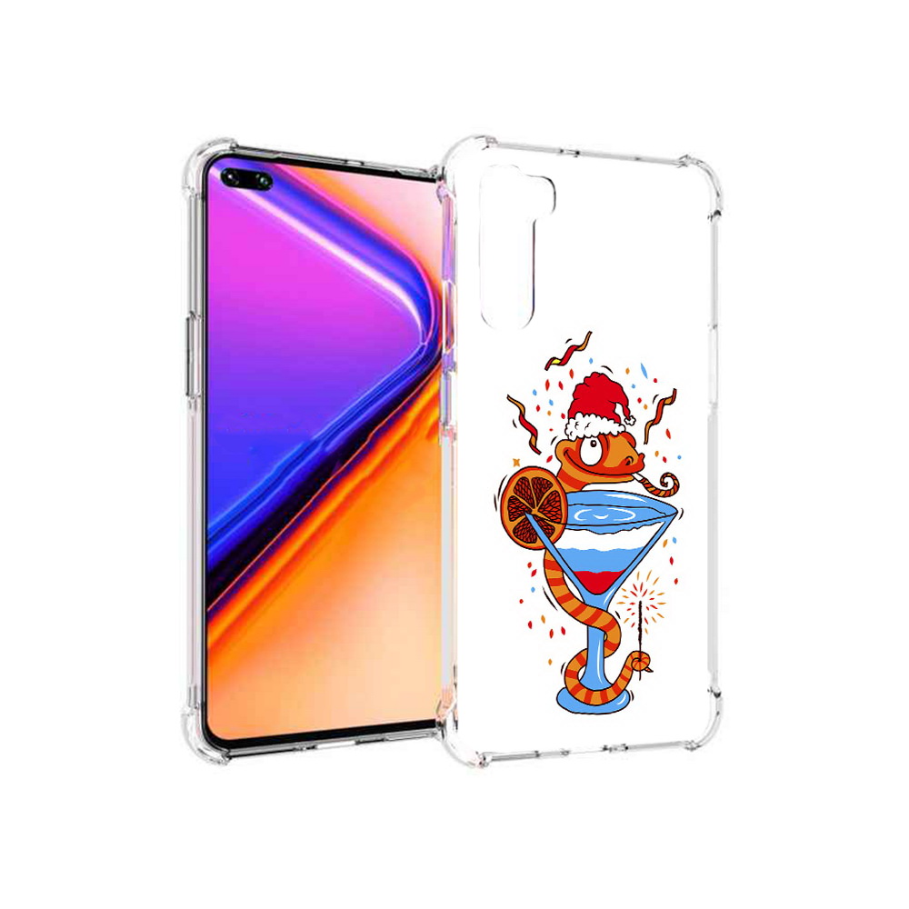 

Чехол MyPads Tocco для OnePlus Nord змейка (PT227045.136.364), Прозрачный, Tocco