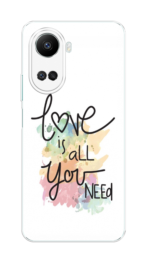 

Чехол на Huawei nova 10 SE "Love is all you need", Белый;черный;зеленый, 6109650-1