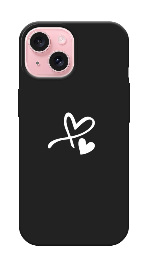 

Чехол Awog на Apple iPhone 15 "Сердечко минимализм", Белый, 15552-1