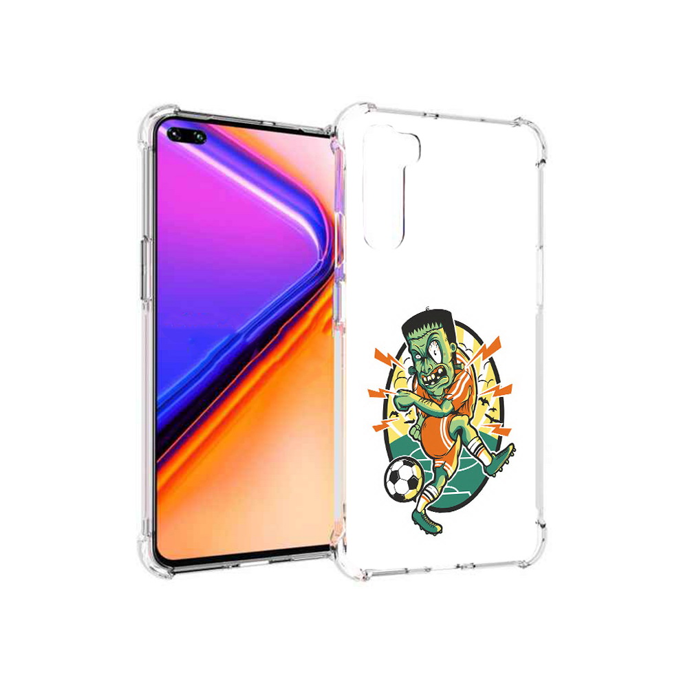 

Чехол MyPads Tocco для OnePlus Nord зомби футболист (PT227045.136.368), Прозрачный, Tocco