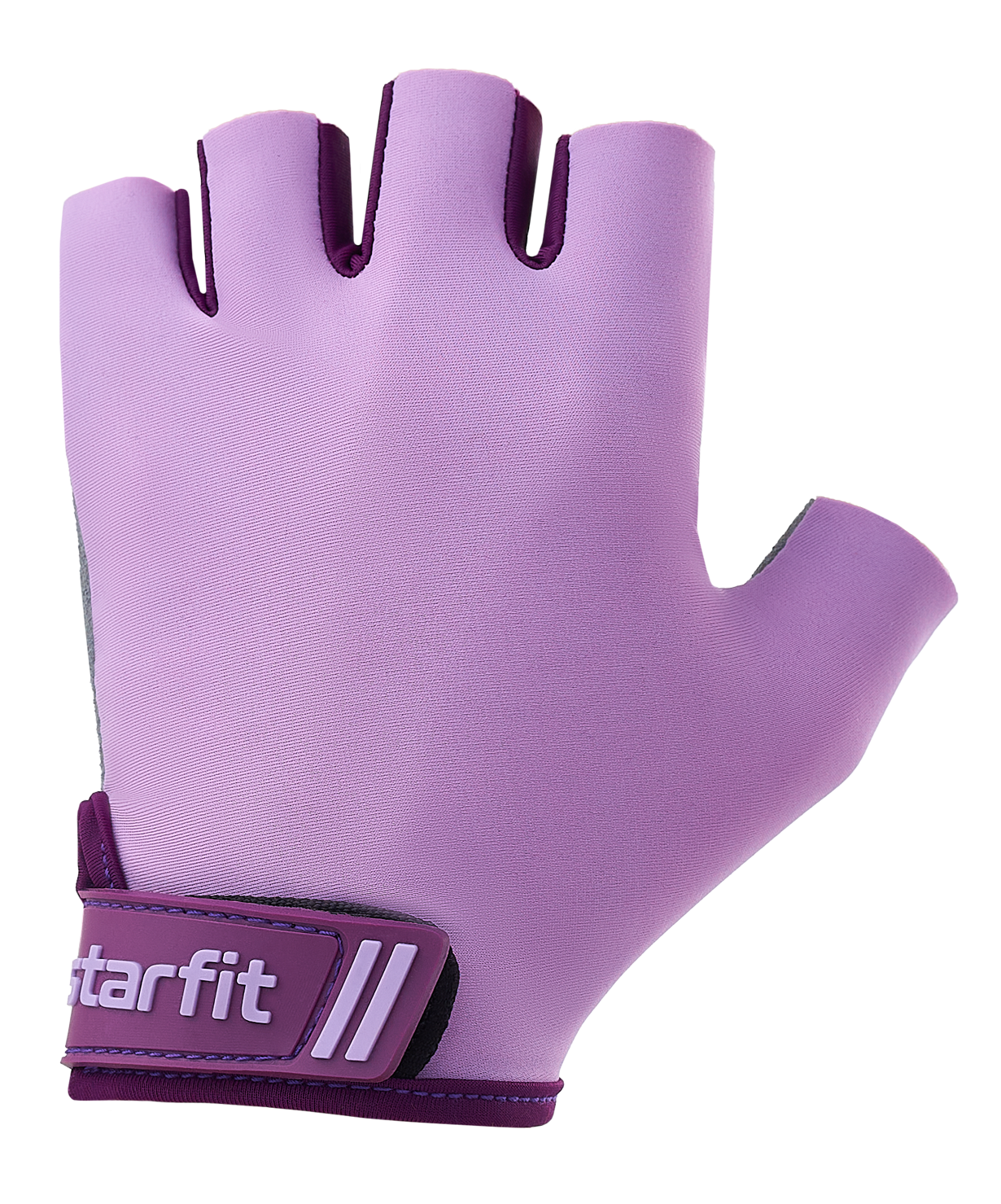 фото Перчатки для фитнеса starfit wg-101, фиолетовый