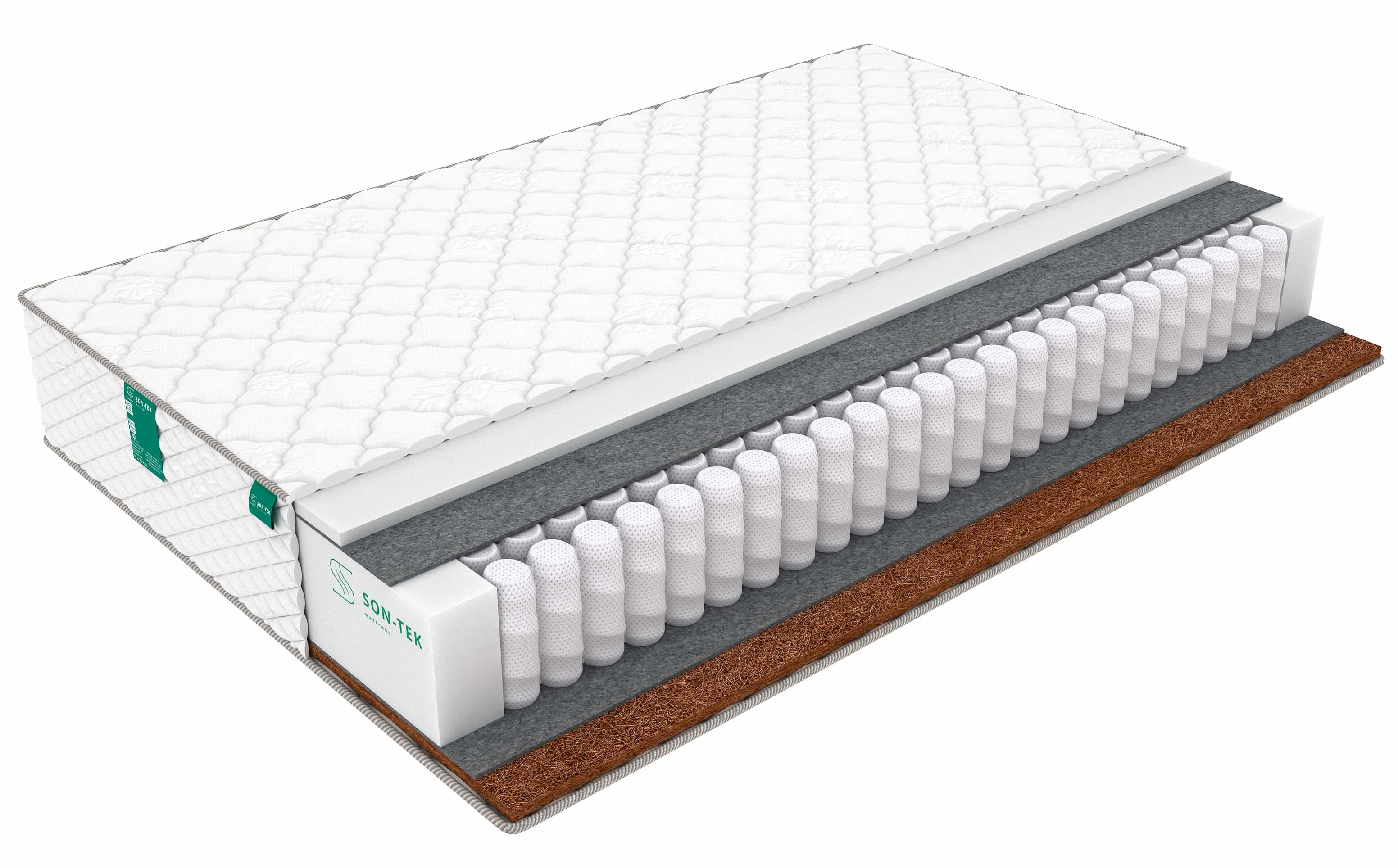 

Матрас пружинный Sleeptek PremierBIG FoamCocos Lite/brdmtr473270 120х170, Белый, PremierBIG FoamCocos Lite