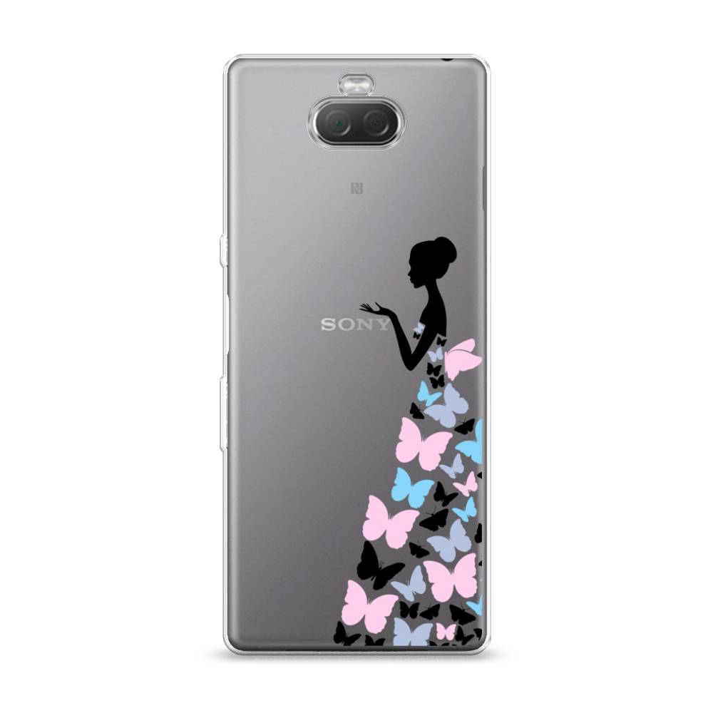 фото Силиконовый чехол "платье из бабочек" на sony xperia 10 awog