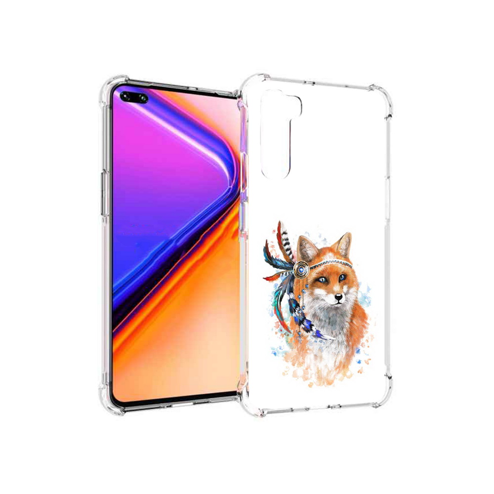

Чехол MyPads Tocco для OnePlus Nord инду лиса (PT227045.136.377), Прозрачный, Tocco