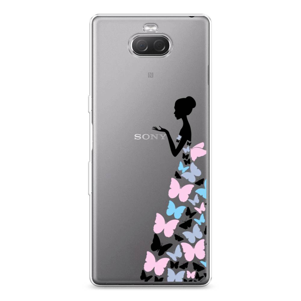 фото Силиконовый чехол "платье из бабочек" на sony xperia 10 plus awog