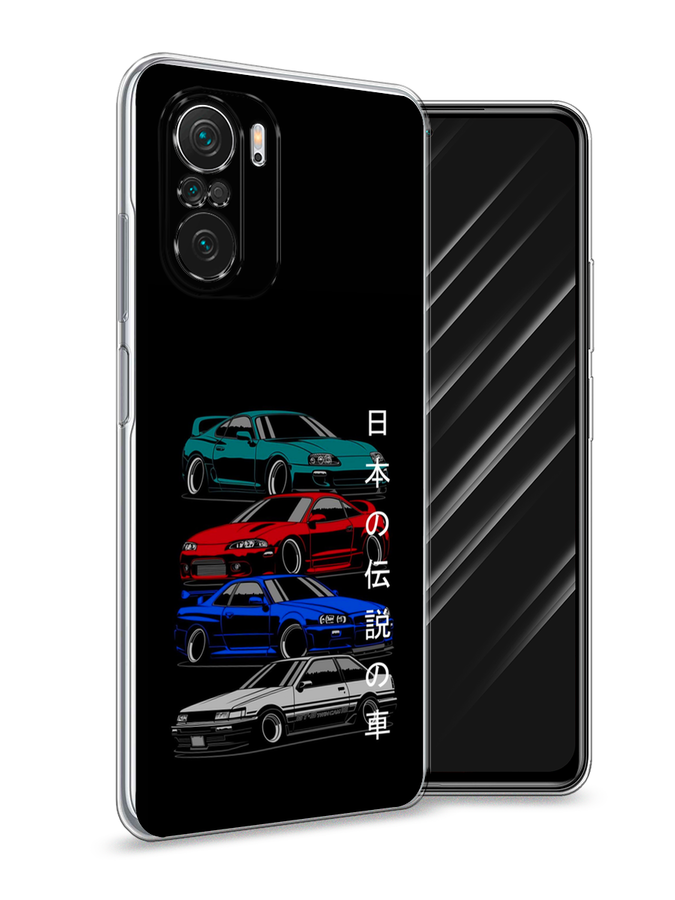 

Чехол Awog на Poco F3/Redmi K40/Mi 11i "JDM Legend cars", Разноцветный, 312650-5