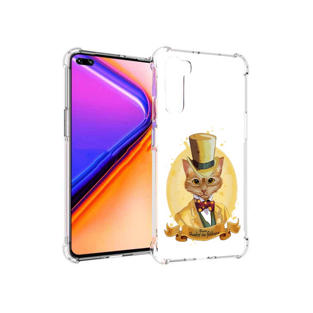 

Чехол MyPads Tocco для OnePlus Nord кот юрист (PT227045.136.401), Прозрачный, Tocco